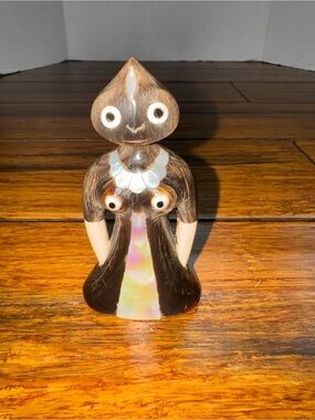 African Tribal Art Hand-Carved Wooden Figurine